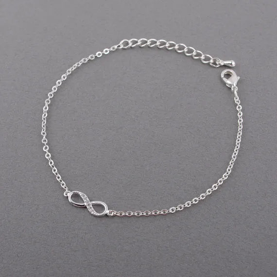CZ Infinity Bracelet