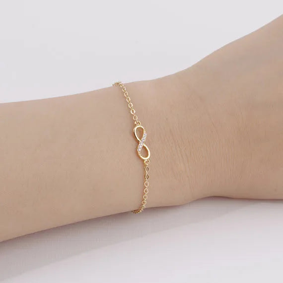 CZ Infinity Bracelet