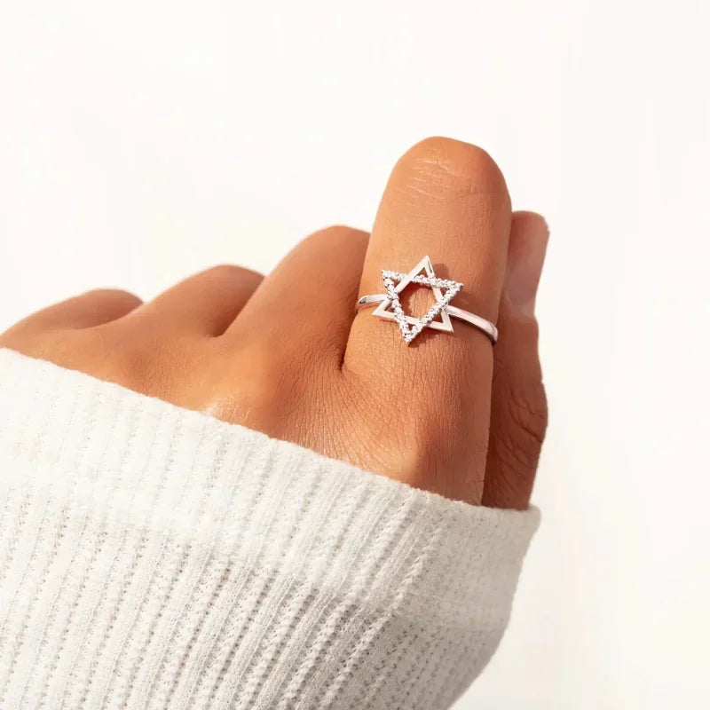 Star of David 925 Sterling Silver Rings