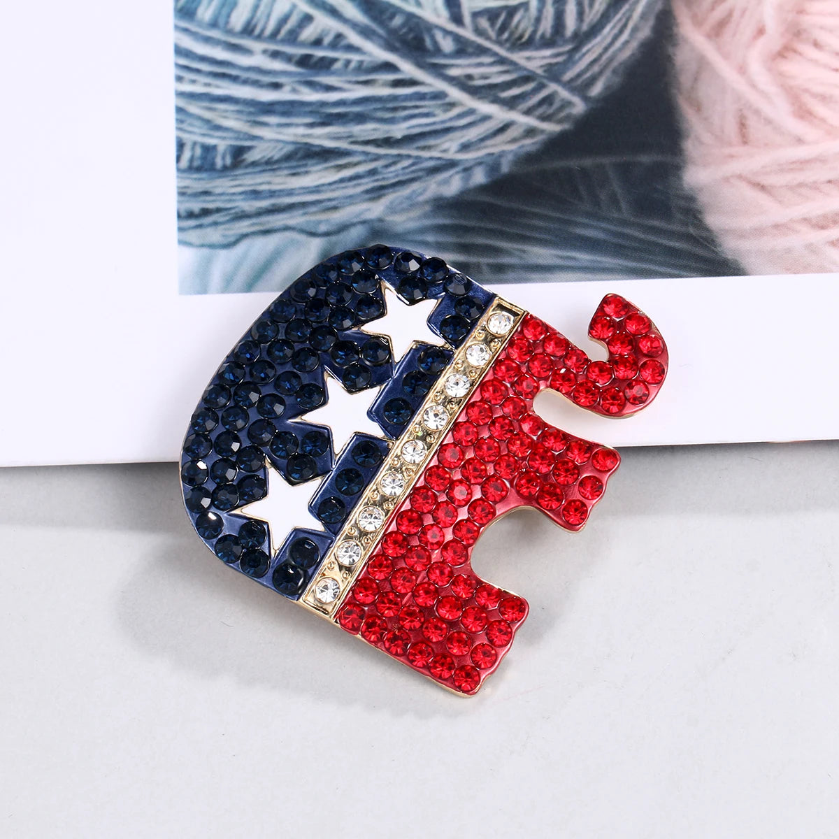 GOP Rhinestone Pin