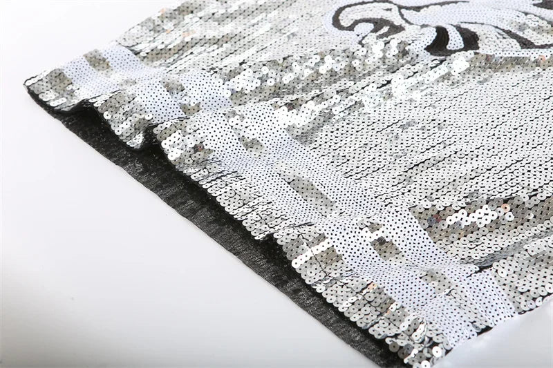Sequined Eagles Shirt Fashion Short Sleeve