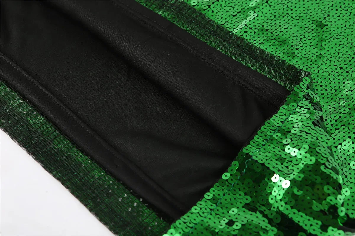 Eagles Streetwear Sequined Short Sleeve T-Shirt Round Neck Hip Hop Fashion Tops