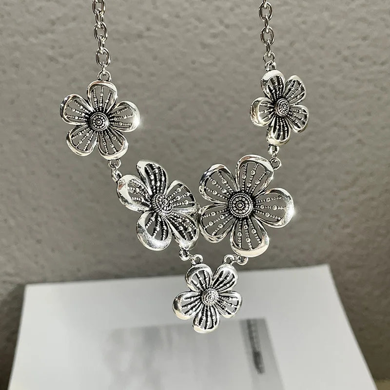 Bohemian Accessories Patchwork Flowers Choker