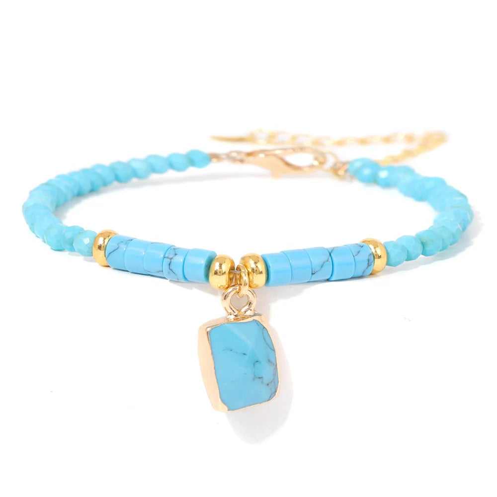 Blue Turquoise Stone Bracelets