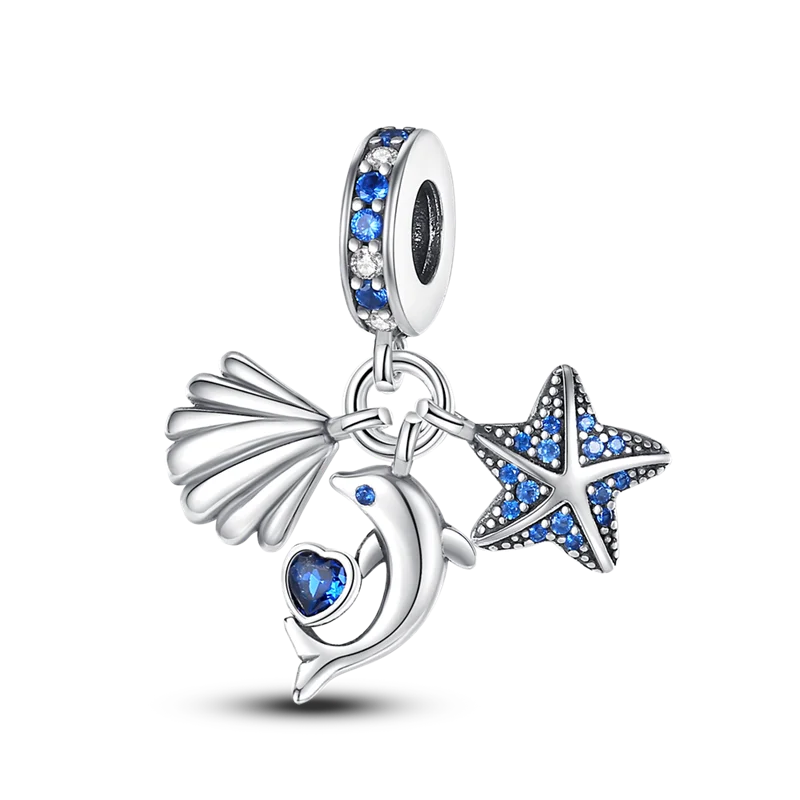 Luminous Ocean Series 925 Silver Turtle Charm