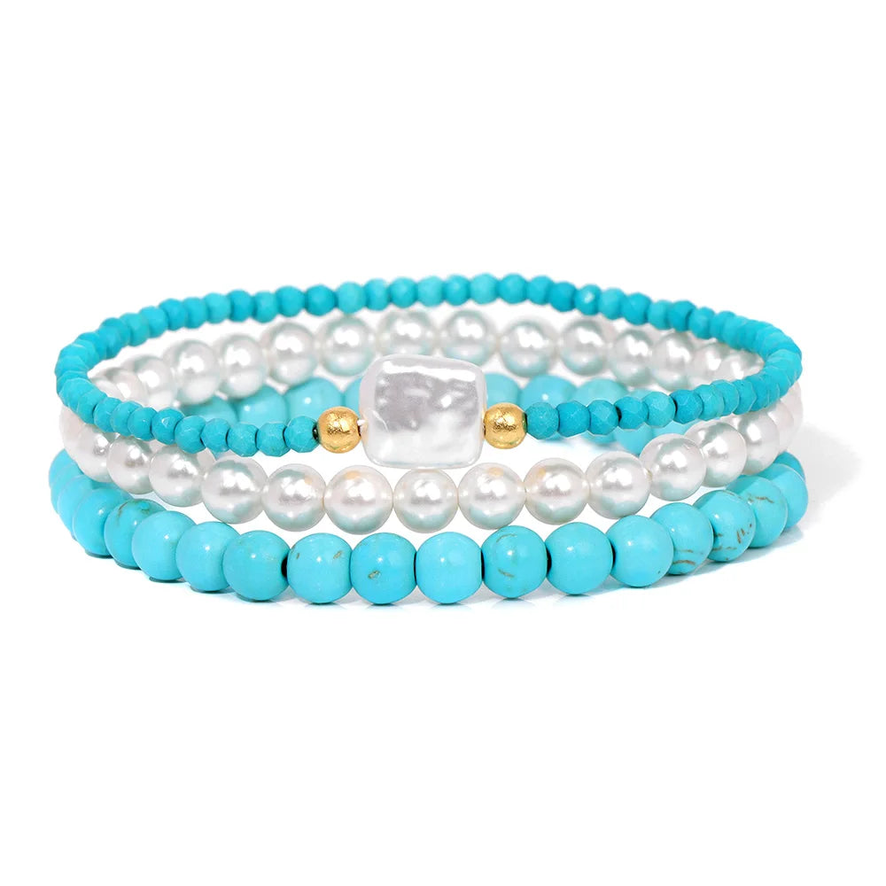 Blue Turquoise Stone Bracelets