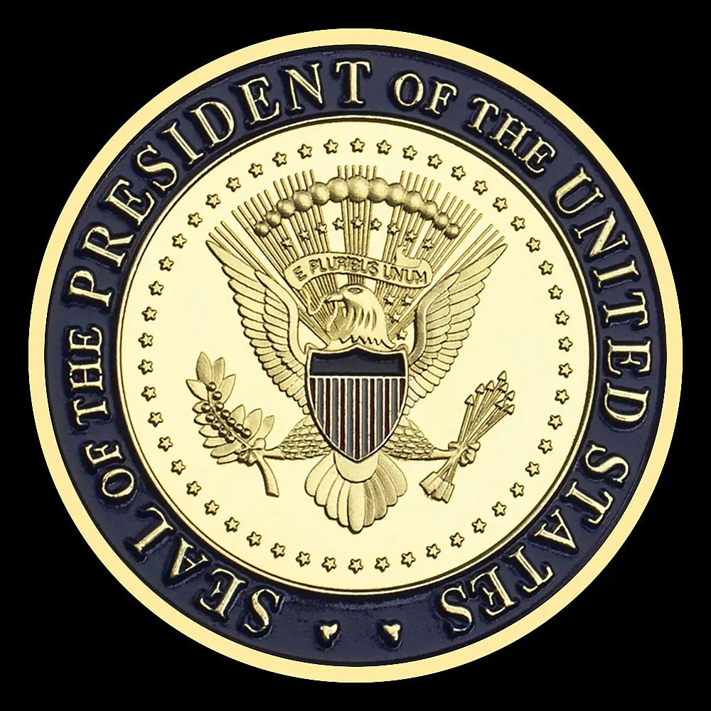 Gold Plated 45th President Donald Trump Commemorative Coin