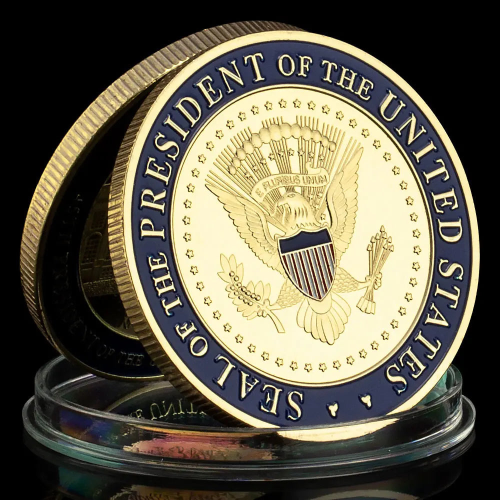 Gold Plated 45th President Donald Trump Commemorative Coin
