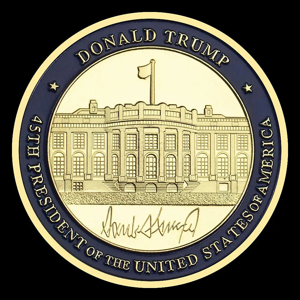 Gold Plated 45th President Donald Trump Commemorative Coin