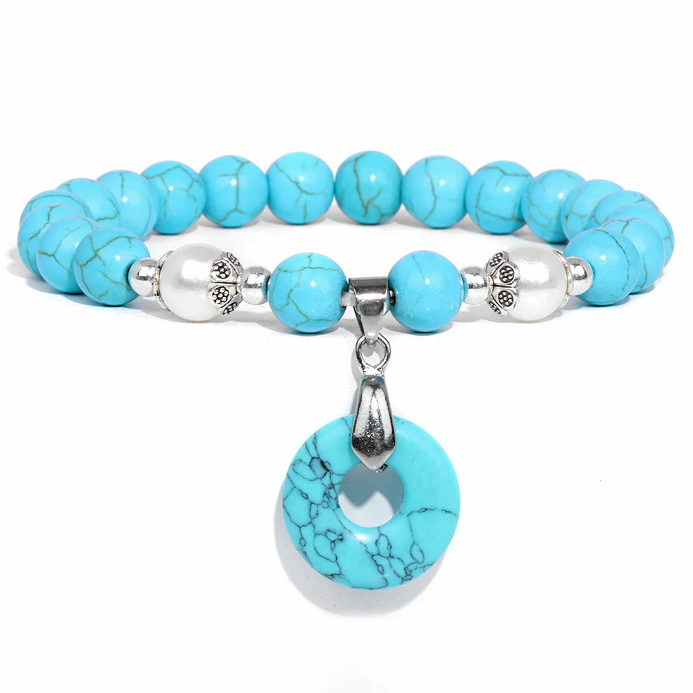 Blue Turquoise Stone Bracelets