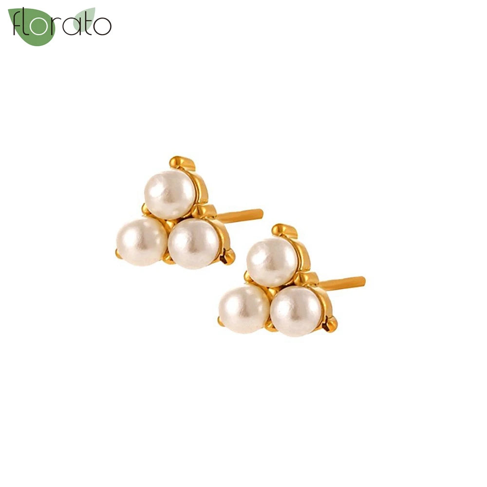 Cute Shell Drop Hoop Earrings