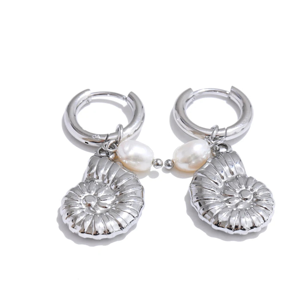 Choice of Ocean Style Earrings in Gold or Silver Tone