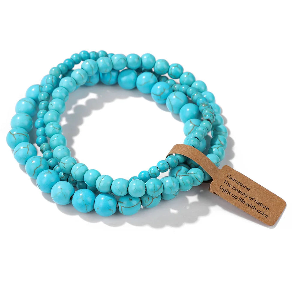 Blue Turquoise Stone Bracelets