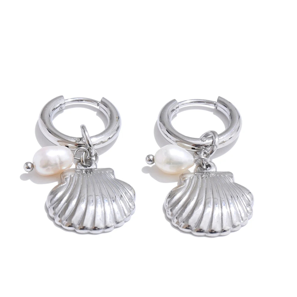 Choice of Ocean Style Earrings in Gold or Silver Tone