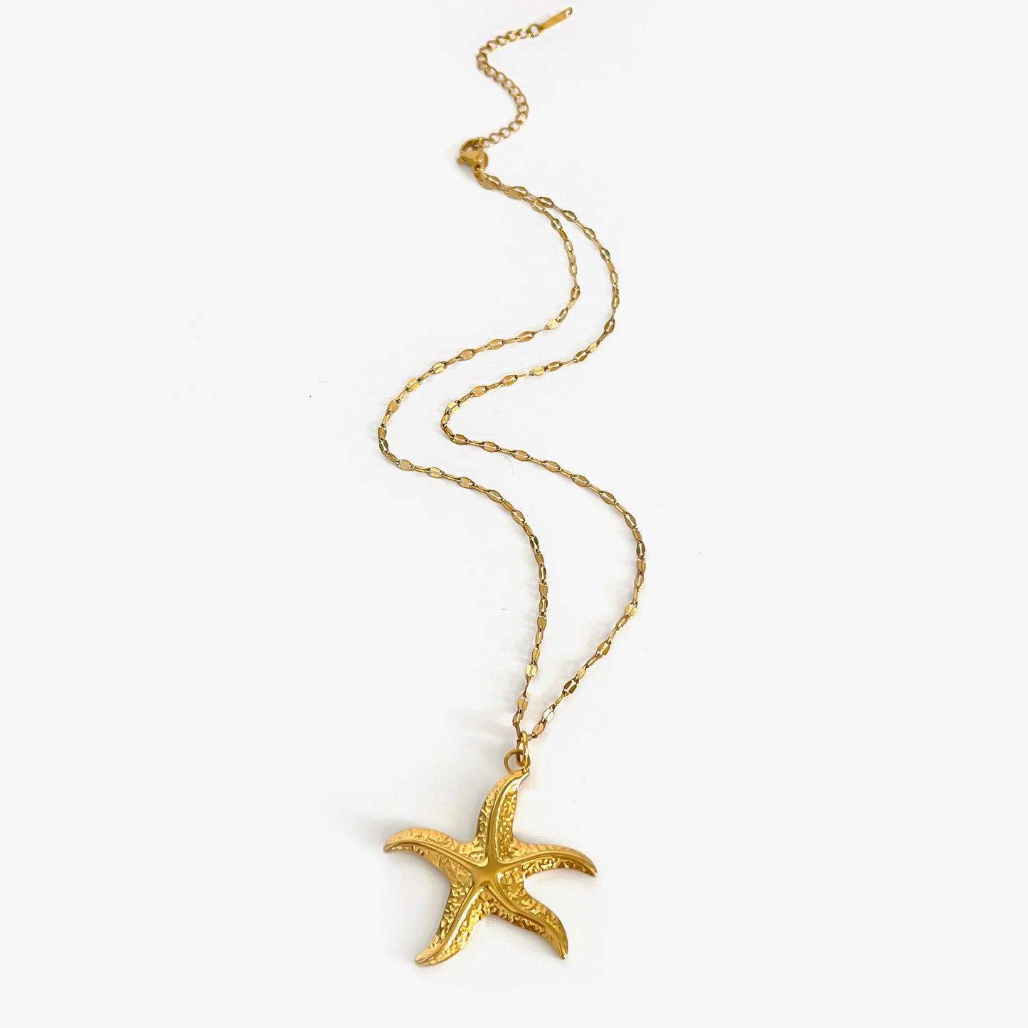 Choice of Elegant Fashion White Enamel Turtle, Conch, or 18K Gold Plated Big Starfish Pendant
