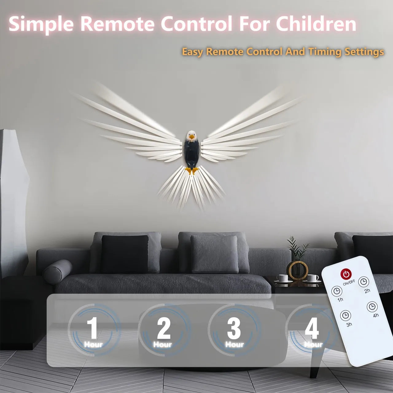 Bald Eagle Night Light Rechargeable