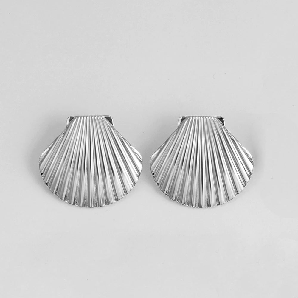 Stainless Steel Shell Earrings for Women