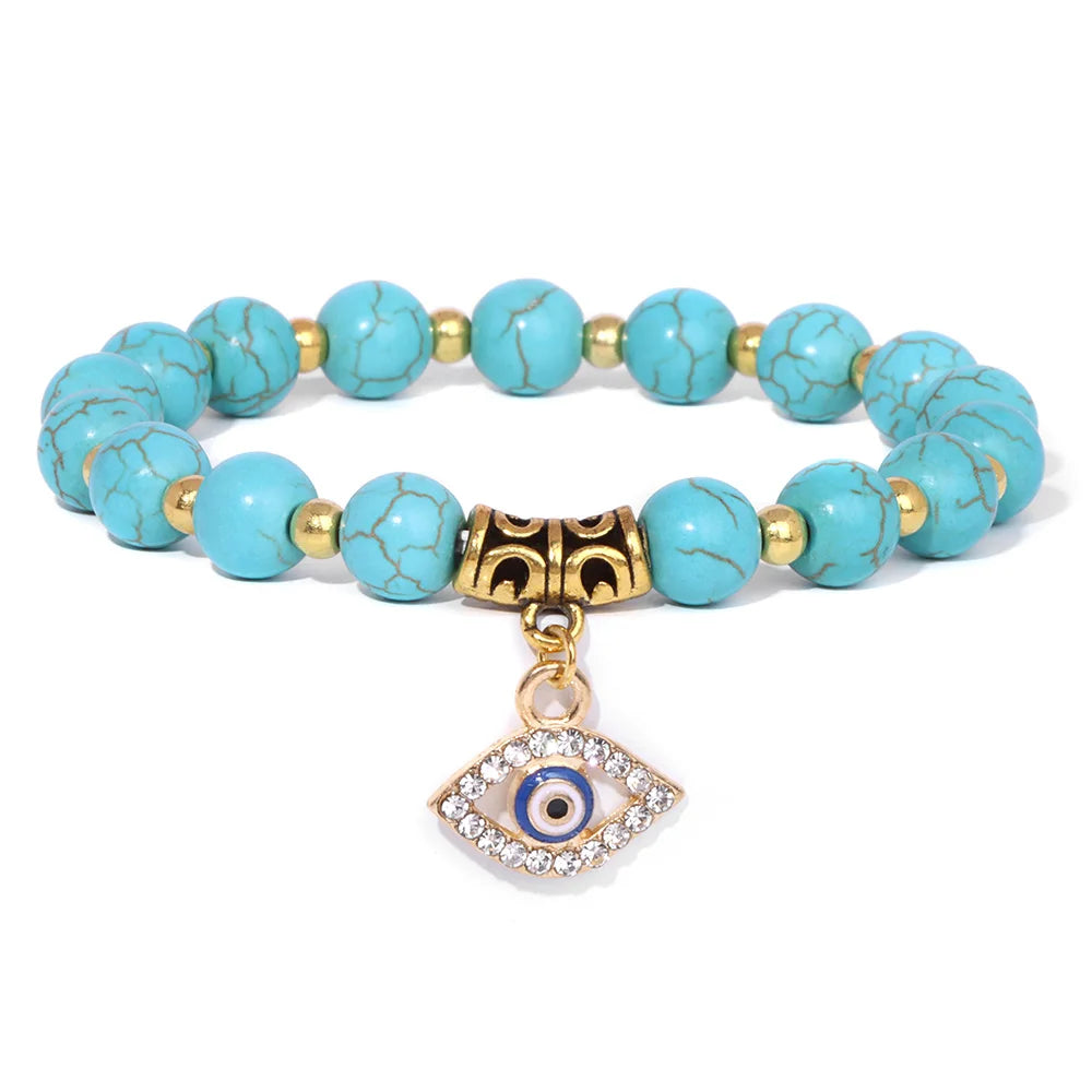 Blue Turquoise Stone Bracelets