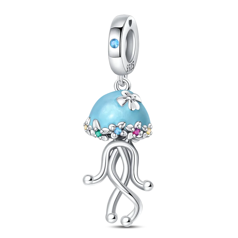 Luminous Ocean Series 925 Silver Turtle Charm