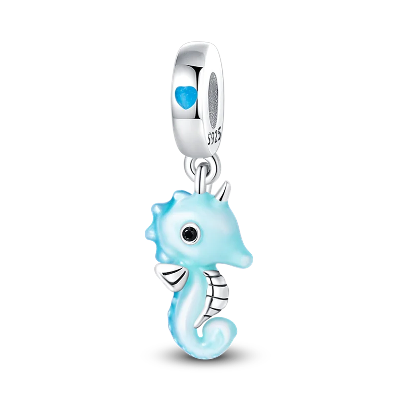 Luminous Ocean Series 925 Silver Turtle Charm