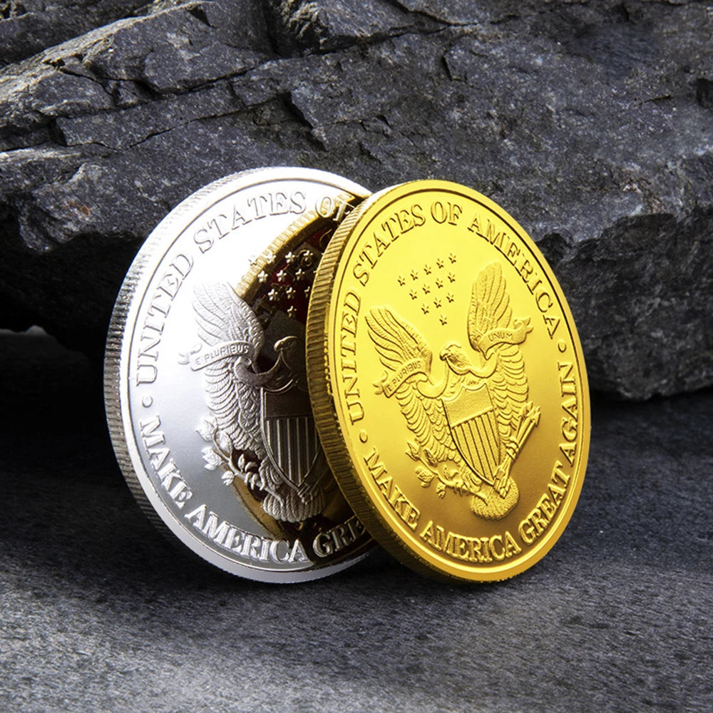 Commemorative Trump Coin - Silver or Gold Plated