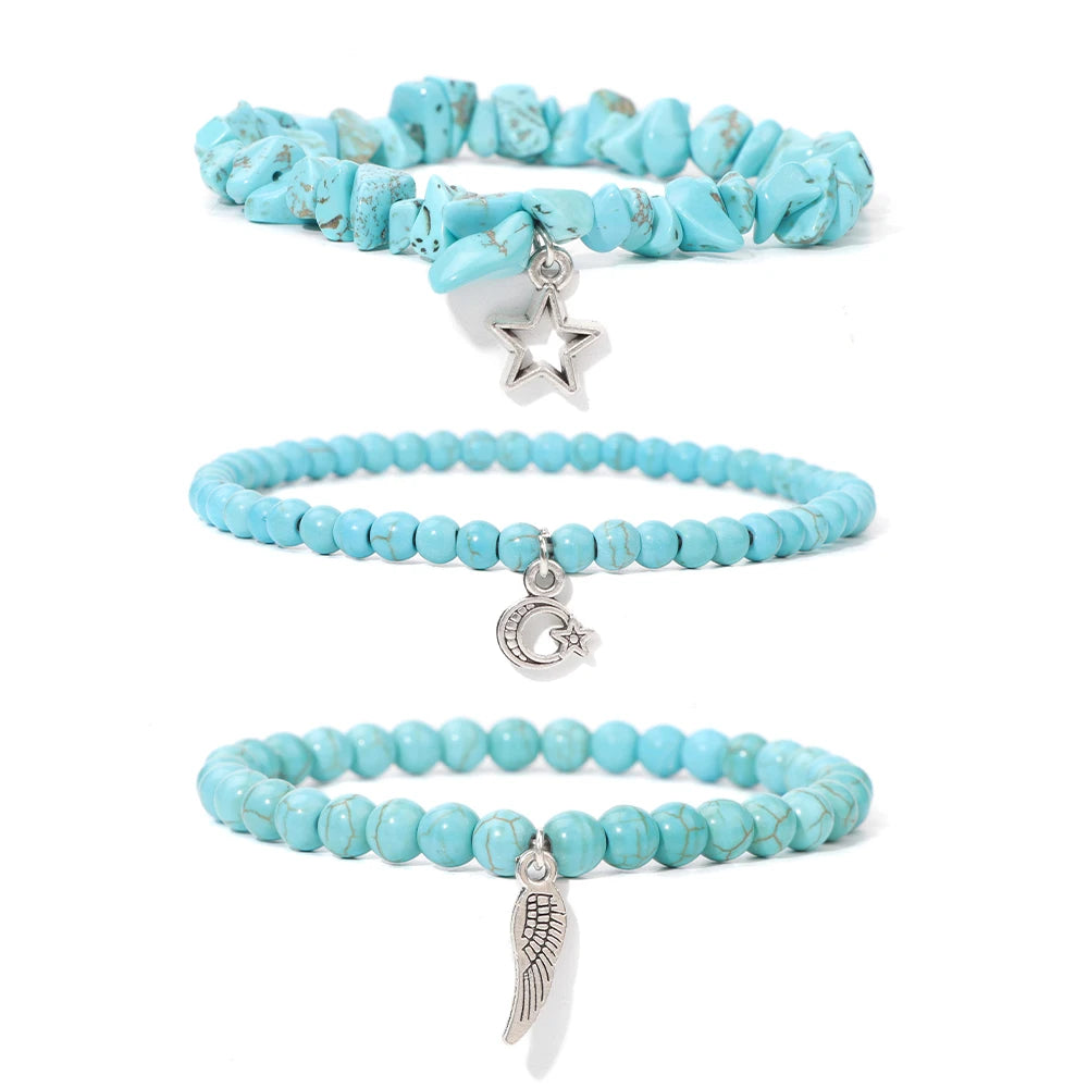 Blue Turquoise Stone Bracelets