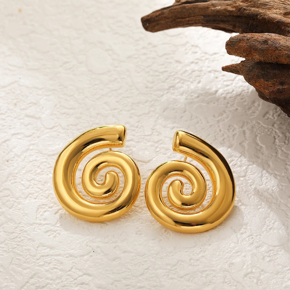 Stainless Steel Shell Earrings for Women