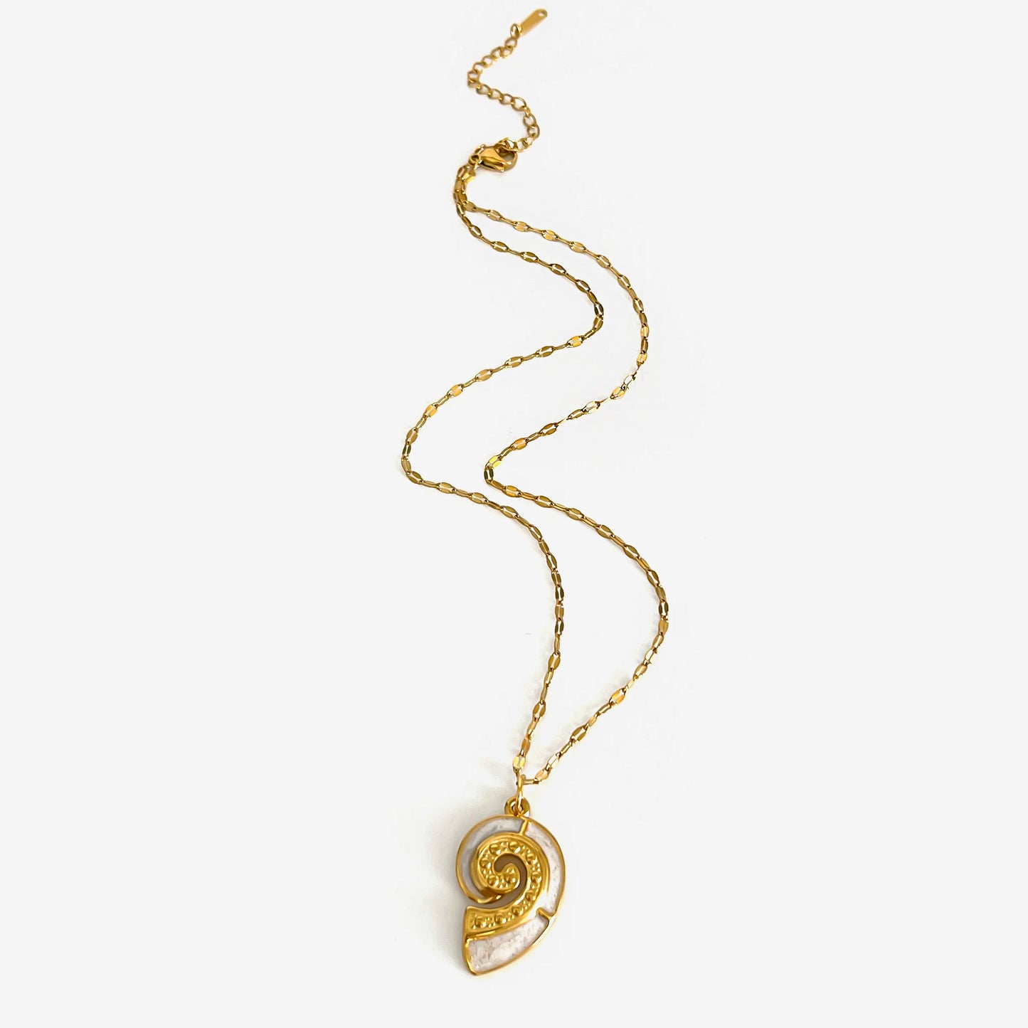 Choice of Elegant Fashion White Enamel Turtle, Conch, or 18K Gold Plated Big Starfish Pendant