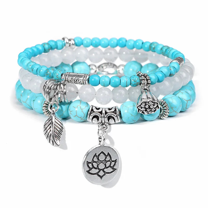 Blue Turquoise Stone Bracelets