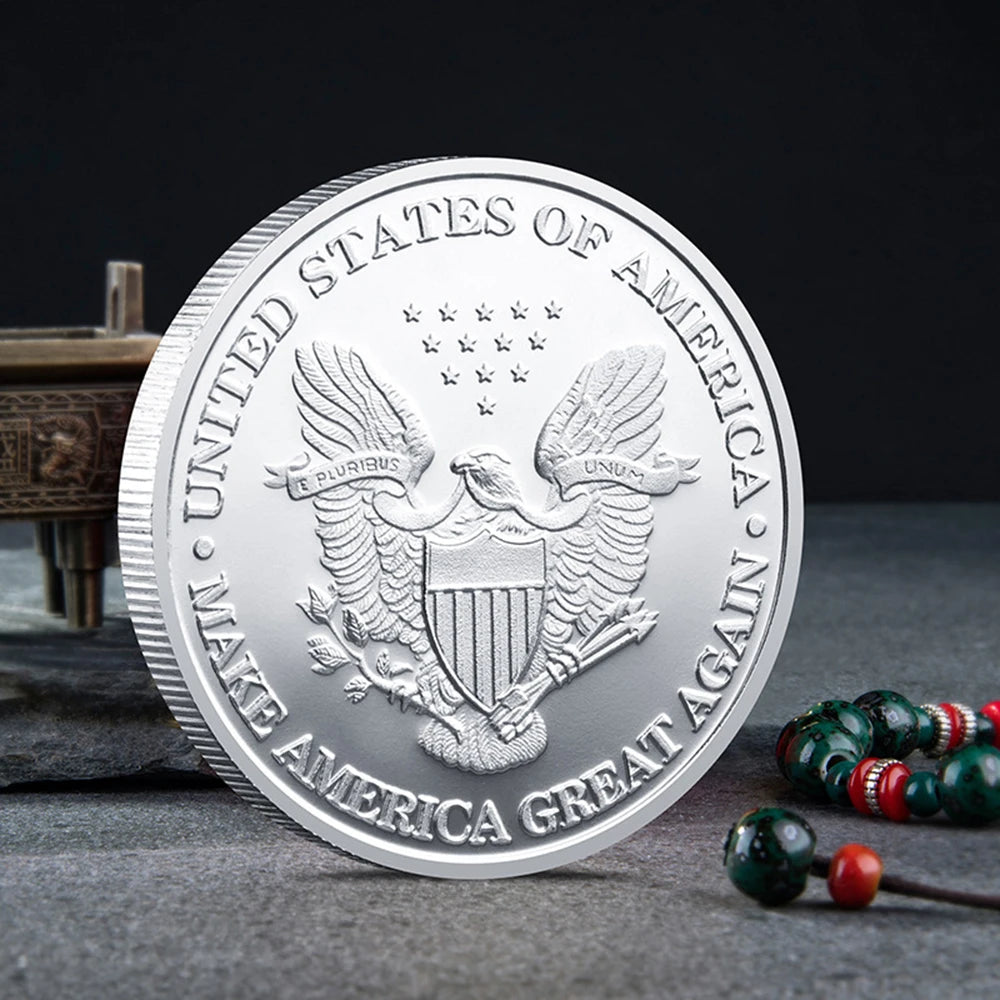 Commemorative Trump Coin - Silver or Gold Plated