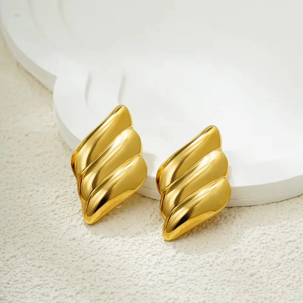 Stainless Steel Shell Earrings for Women