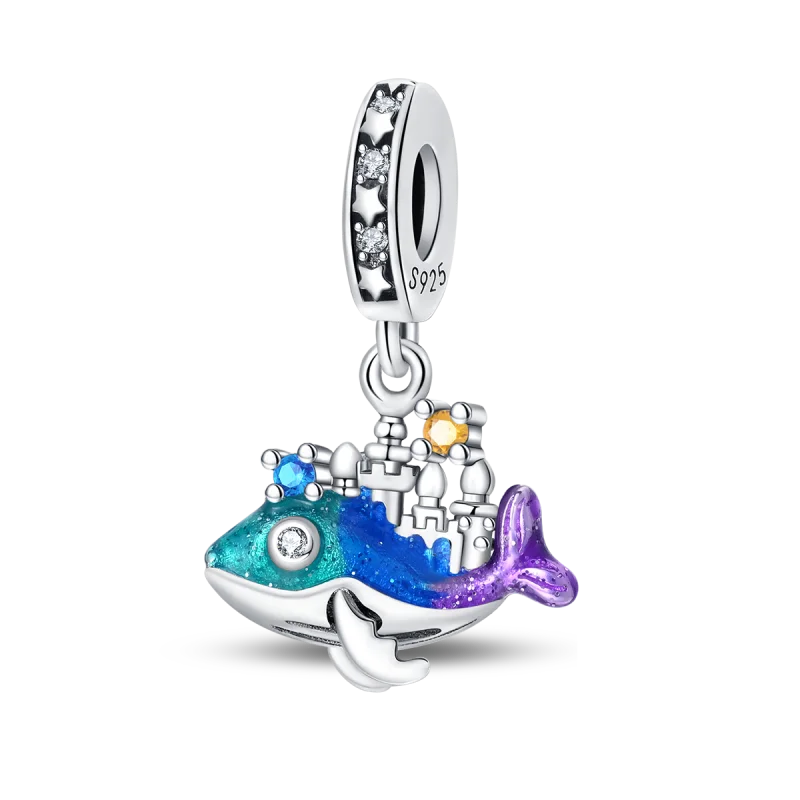 Luminous Ocean Series 925 Silver Turtle Charm