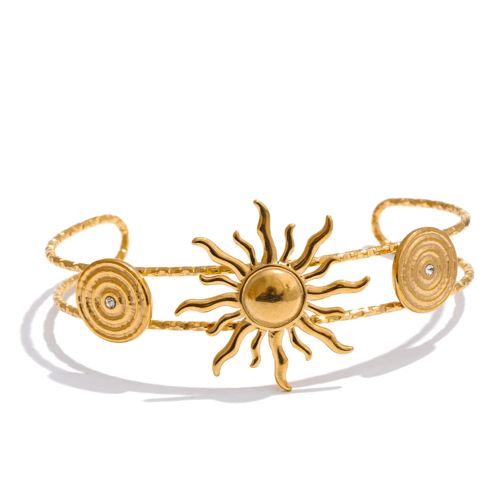 Ocean Series Coastal Open Cuff Bracelet