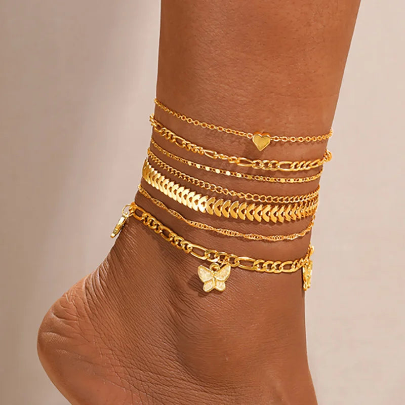 Anklet Set Fashion Summer Beach