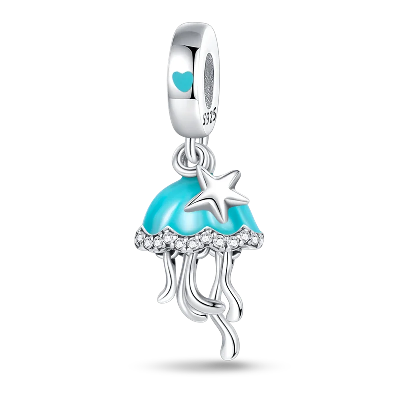 Luminous Ocean Series 925 Silver Turtle Charm
