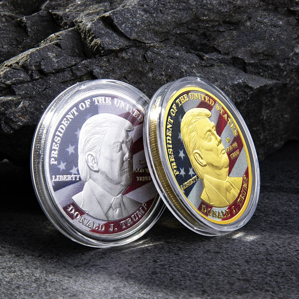 Commemorative Trump Coin - Silver or Gold Plated