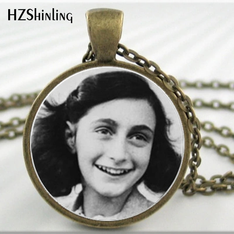 Anne Frank Glass Cabochon Necklace