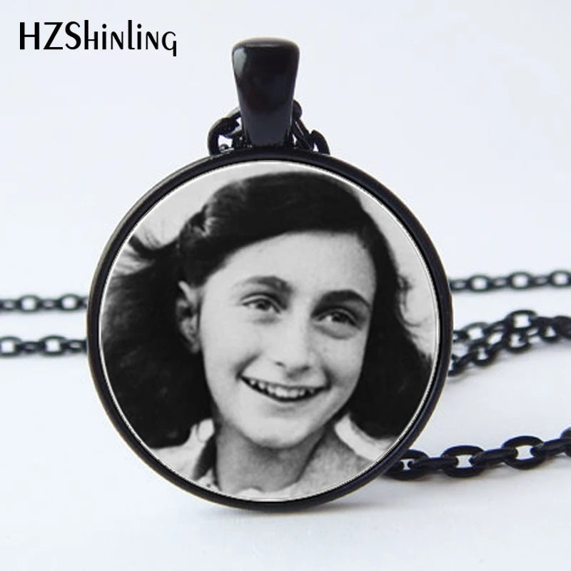 Anne Frank Glass Cabochon Necklace