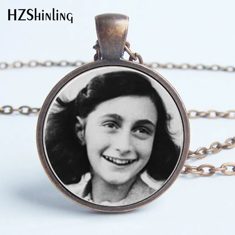 Anne Frank Glass Cabochon Necklace