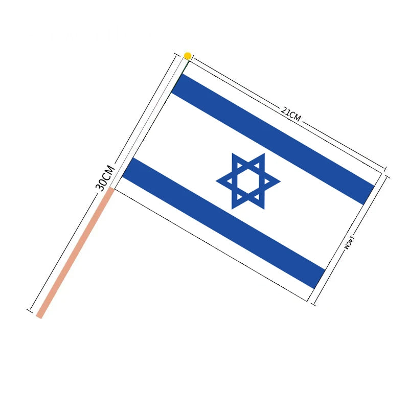 50pcs Israeli Flags