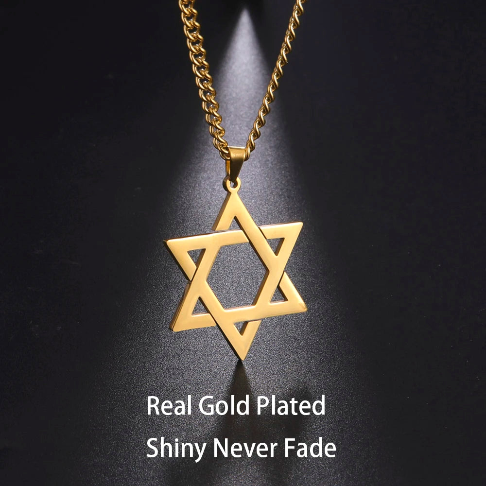 Various Magen David Star Pendant Necklaces