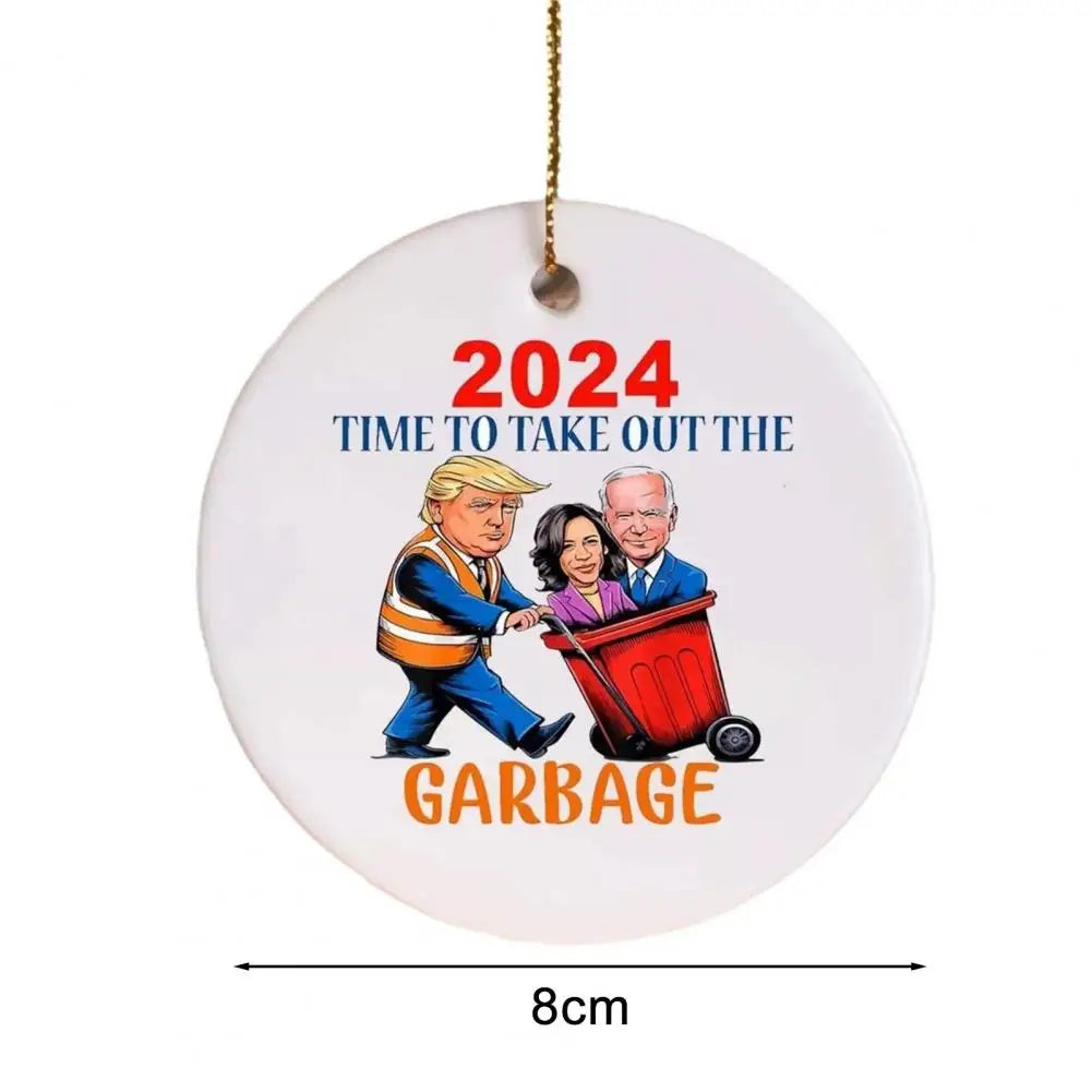 Trump Christmas Ornament Flat Acrylic