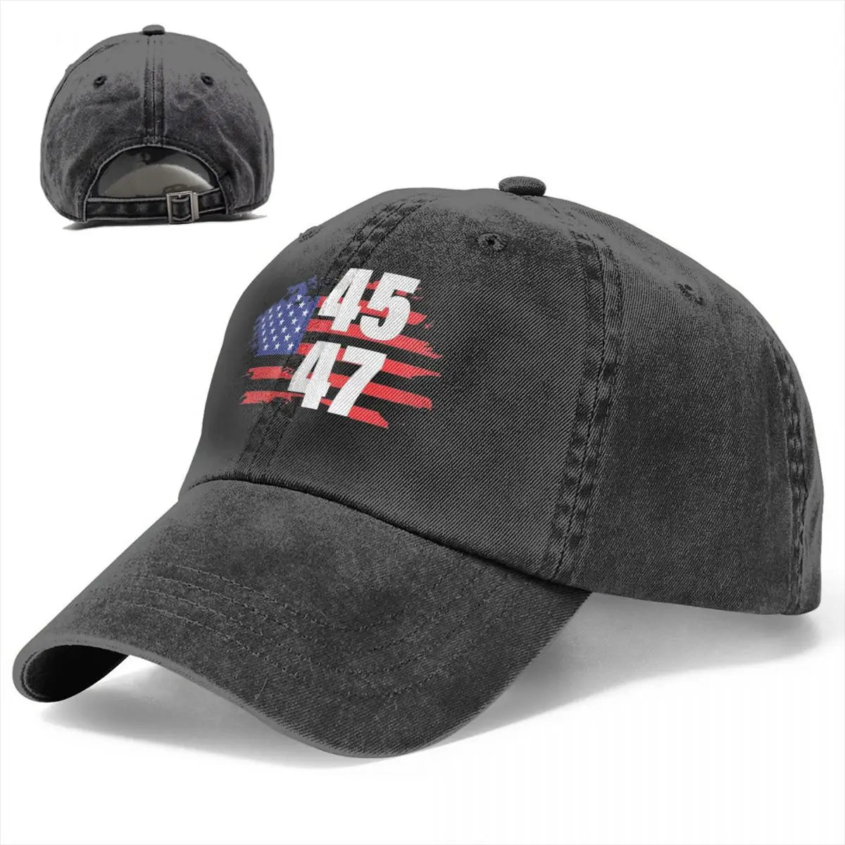 45 47 Trump 2024 Denim Baseball Cap