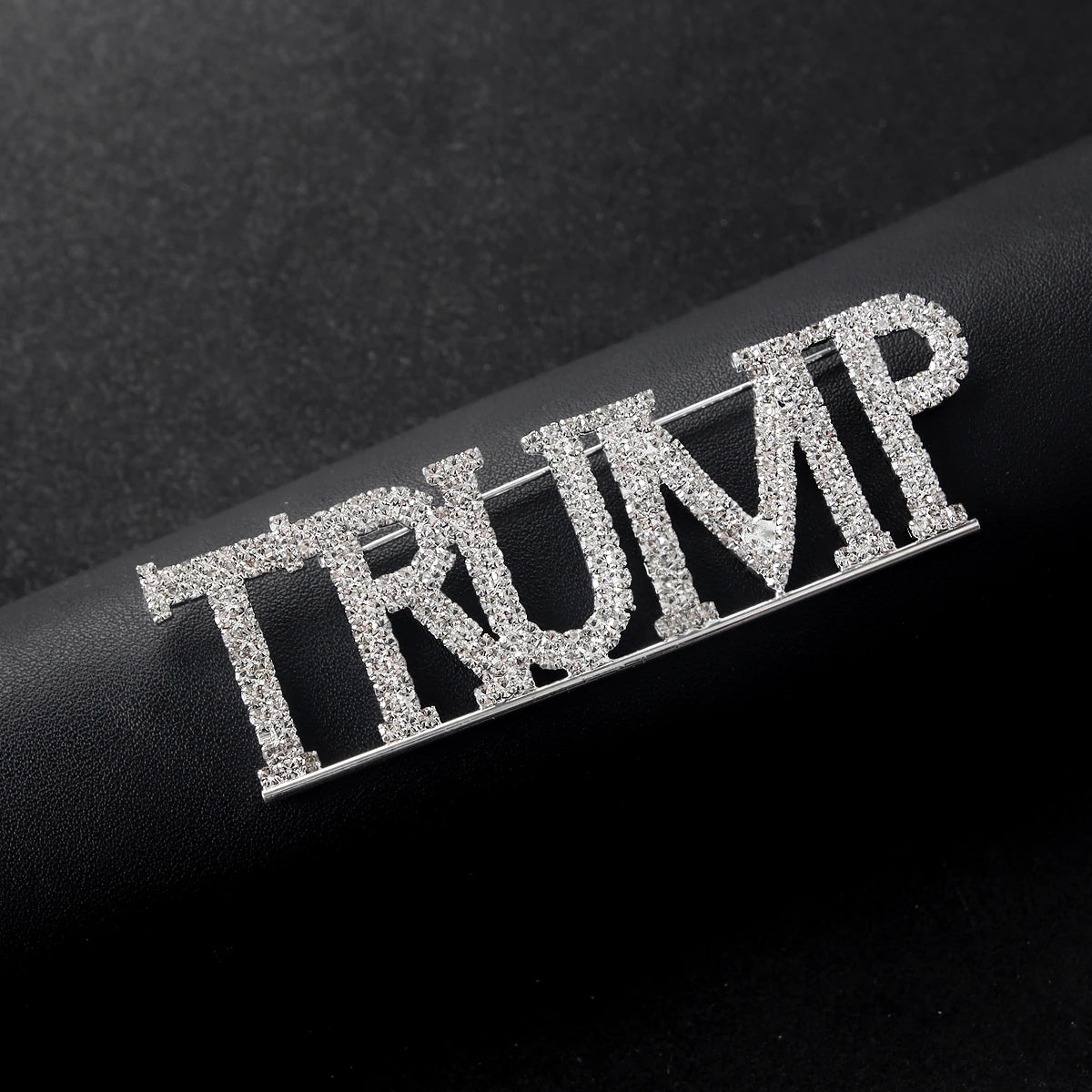 Trump Rhinestone Brooch