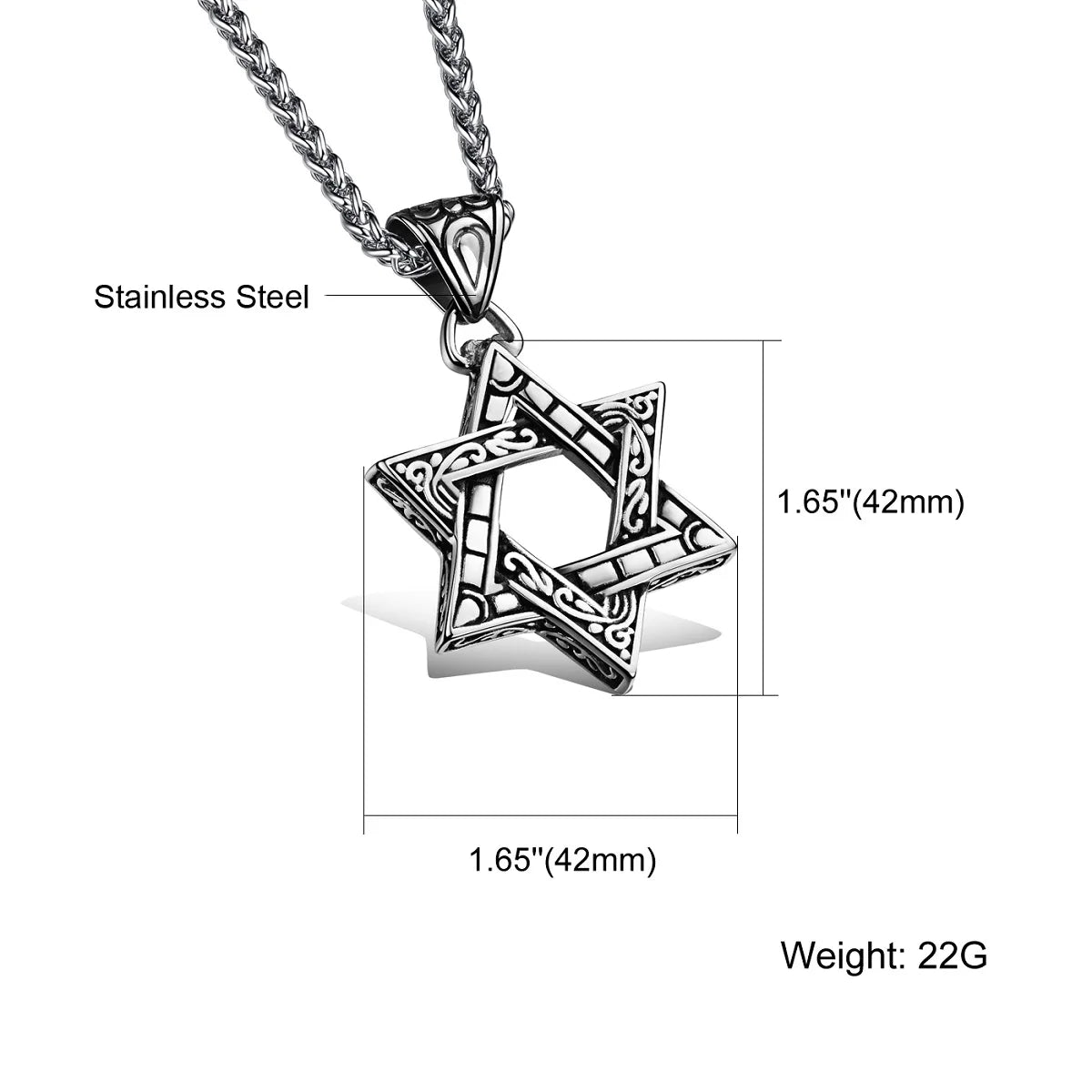 Star of David Pendant Necklace