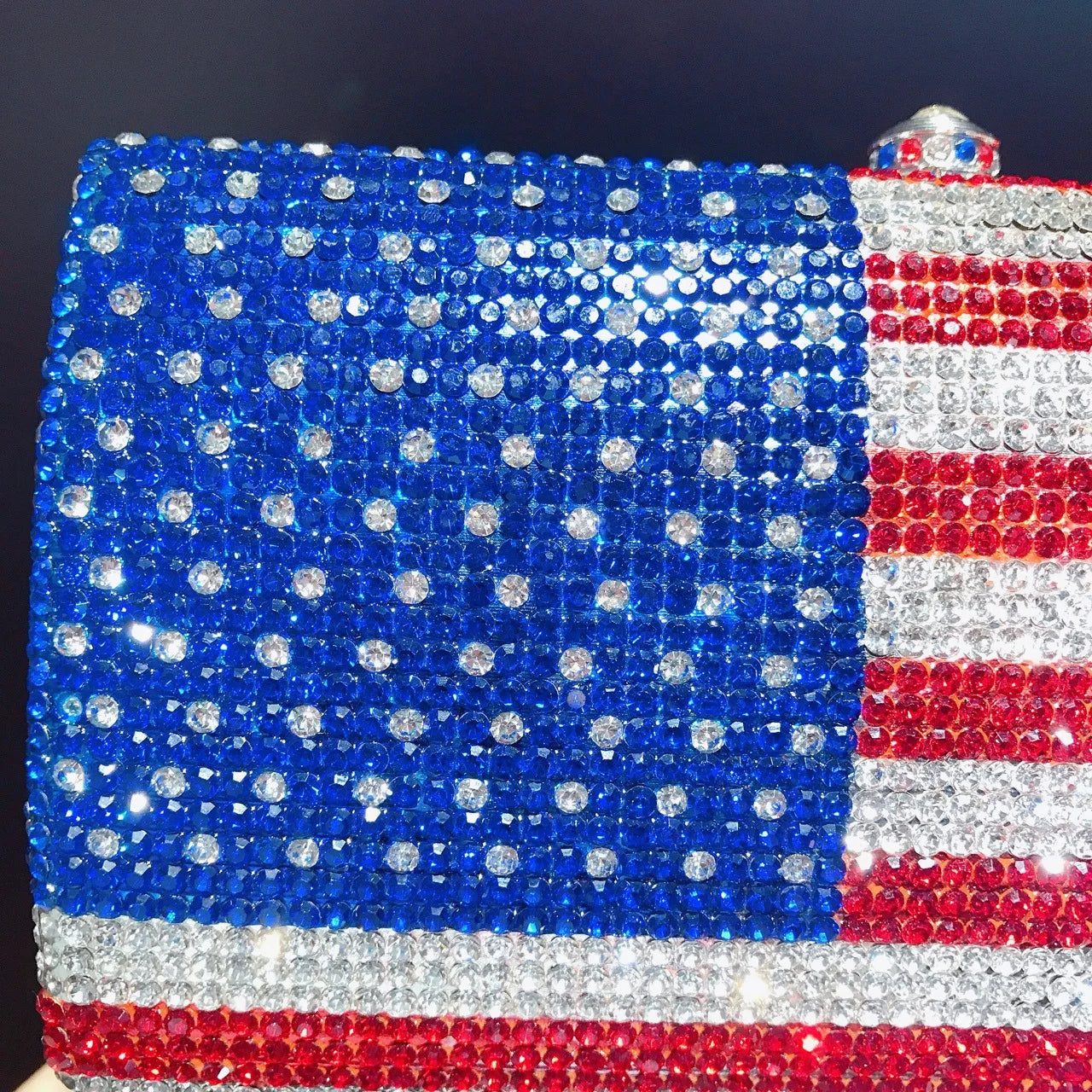 American Flag Rhinestone Purse