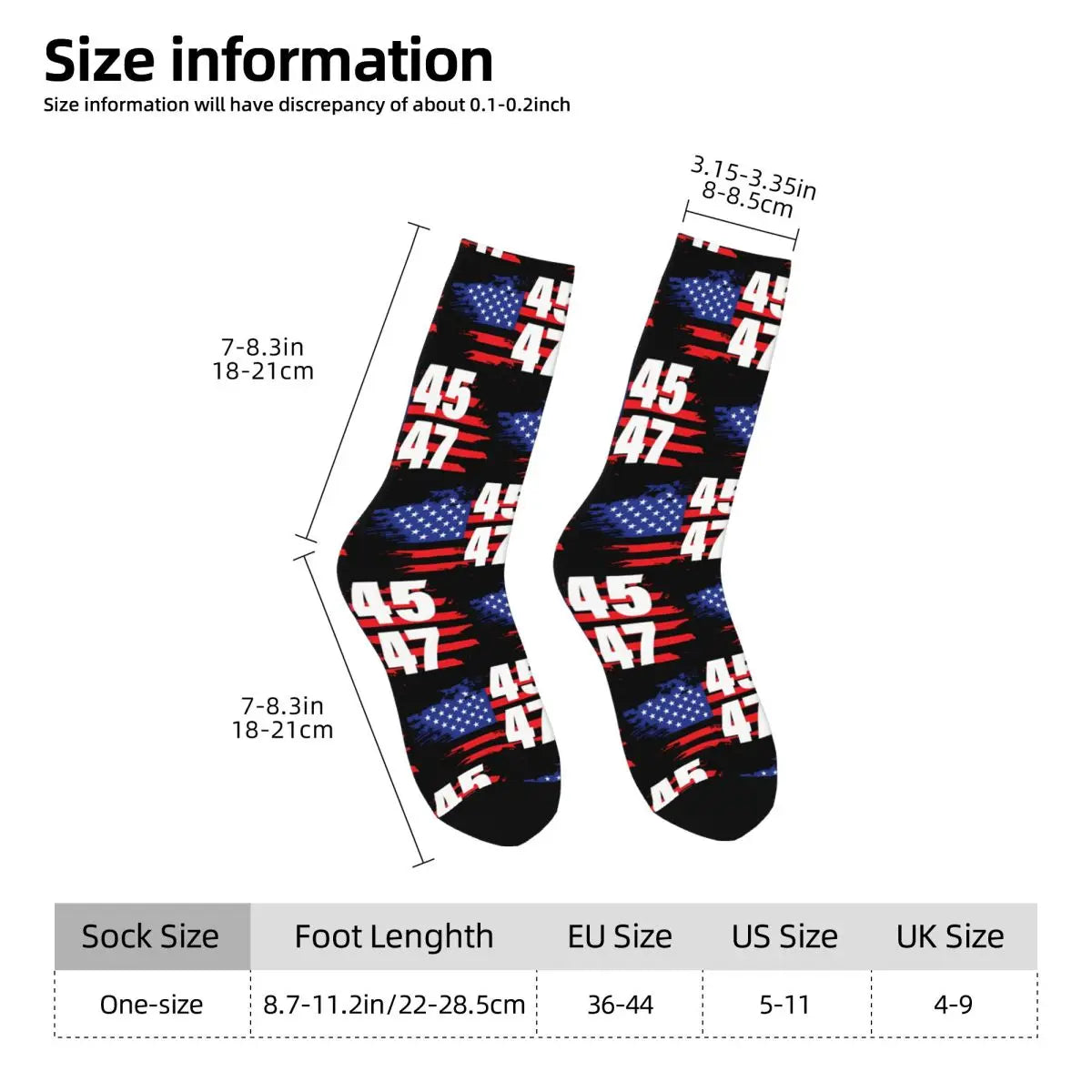 45 47 Trump Compression Socks