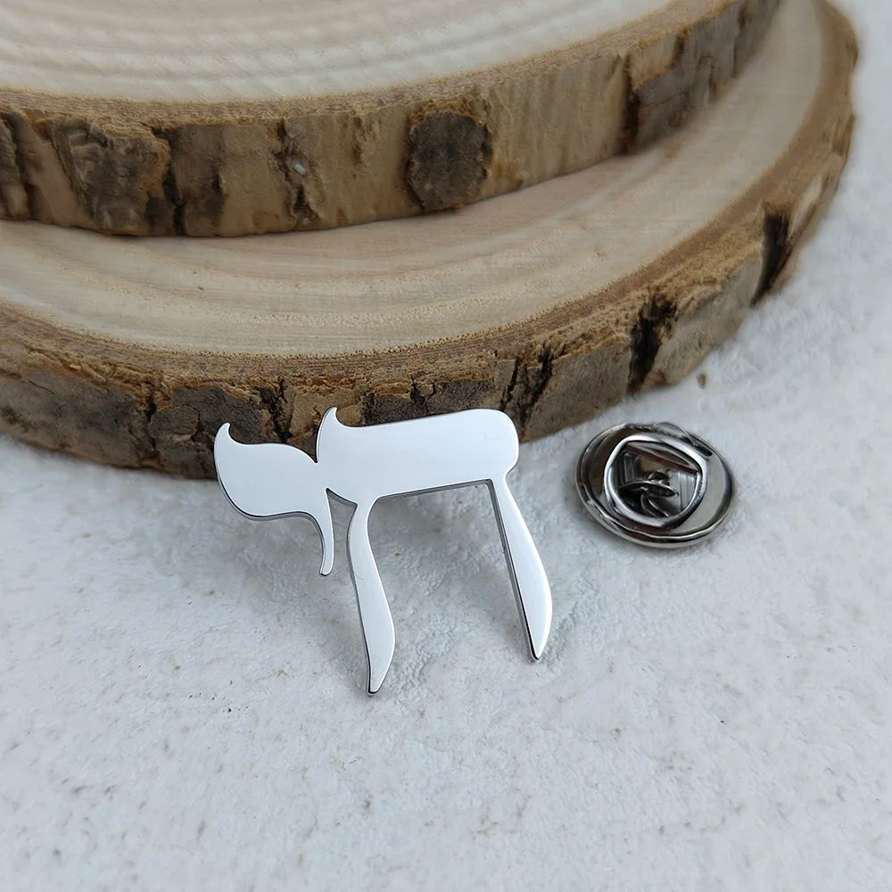 Chai Brooch Stainless Steel Life