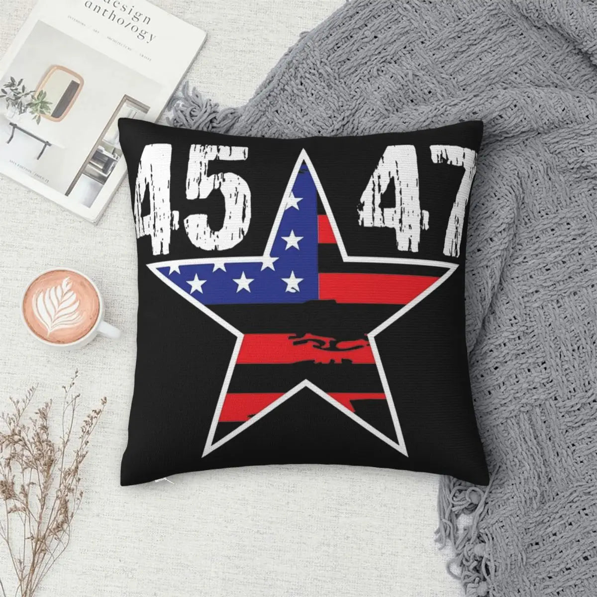 Decorative Pillow Cover 45 47 Trump  - Pillow sold separately