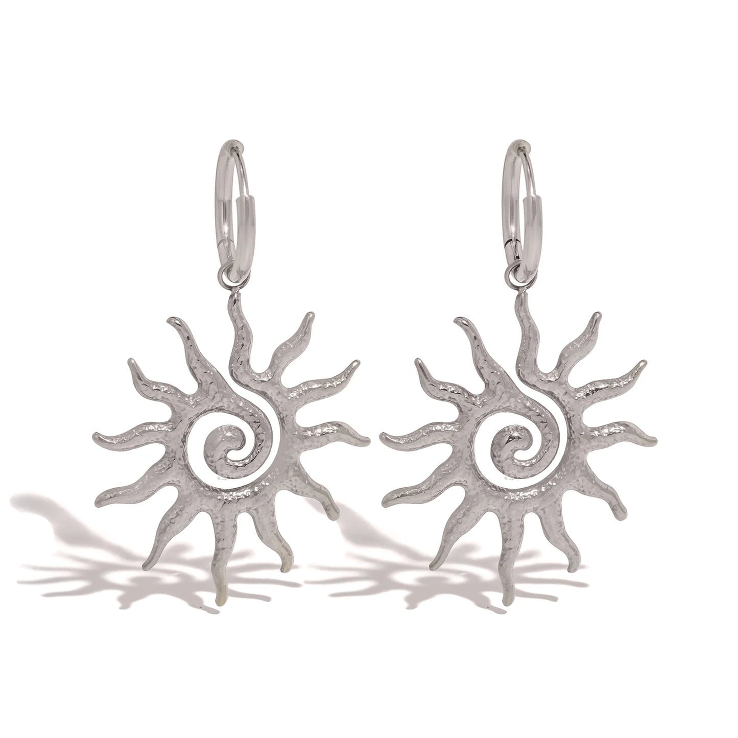 Sun Geometric Drop Necklace or Earrings for Women